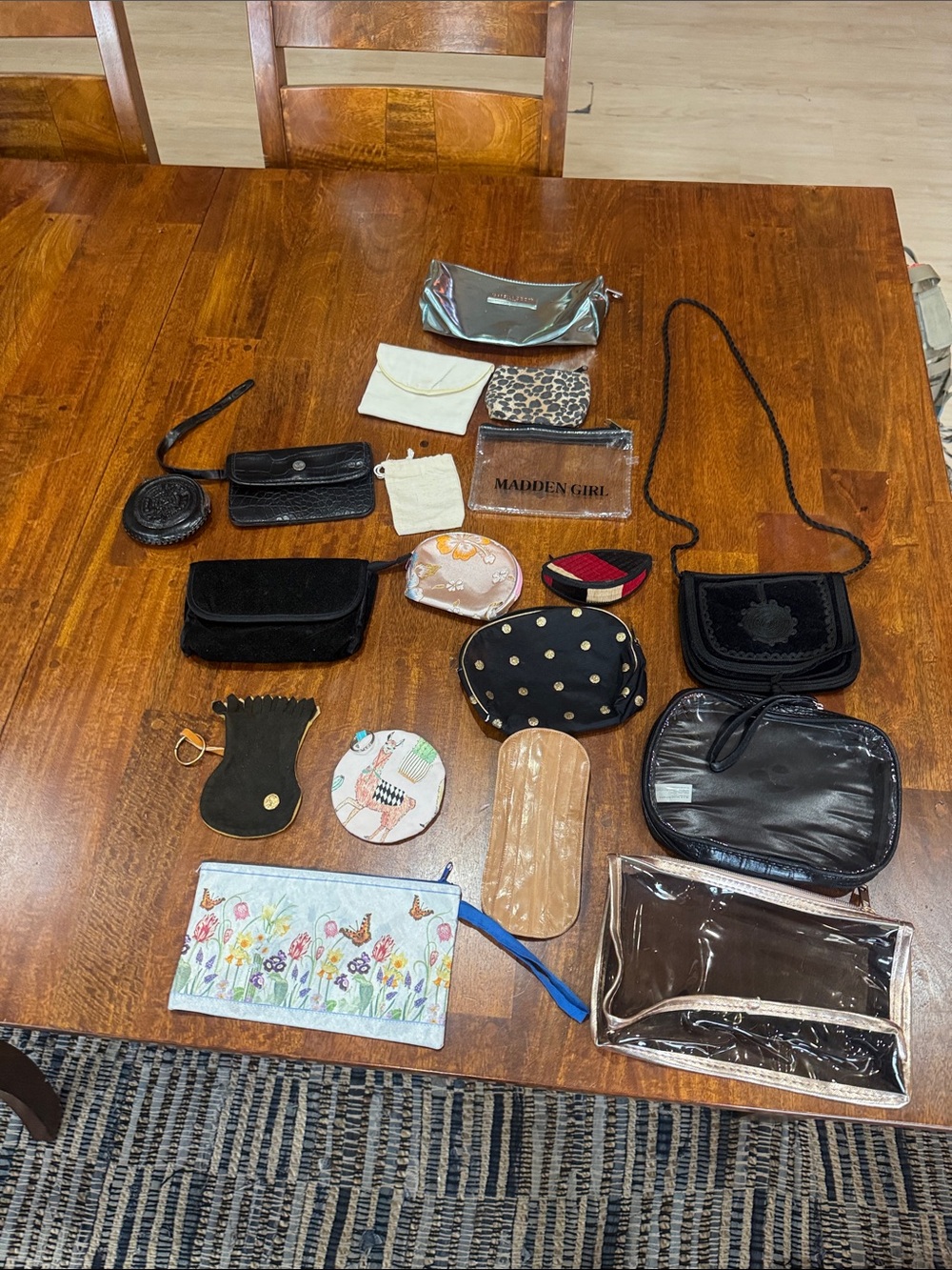 Lot of 18 Assorted Small Coin Purses, Wristlets & Pouches